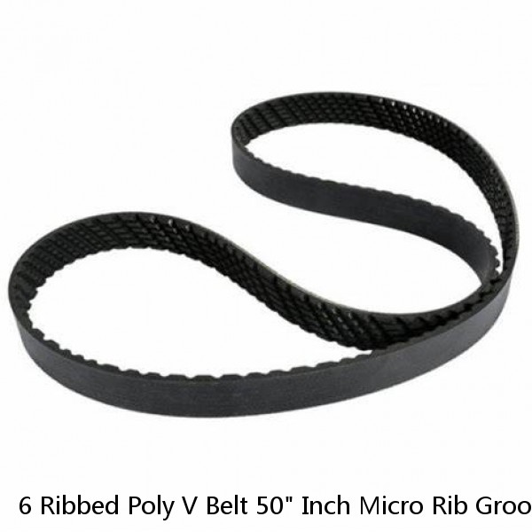 6 Ribbed Poly V Belt 50" Inch Micro Rib Groove Flat Belt Metric 500-J- 6